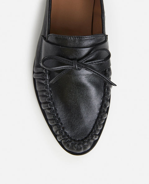 Flattered Dylan Loafer | Black Leather