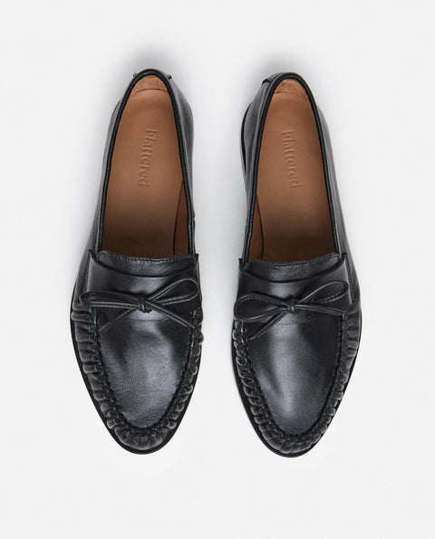 Flattered Dylan Loafer | Black Leather