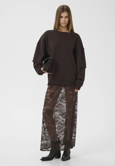 Gestuz Leala Lace Skirt | Ganache