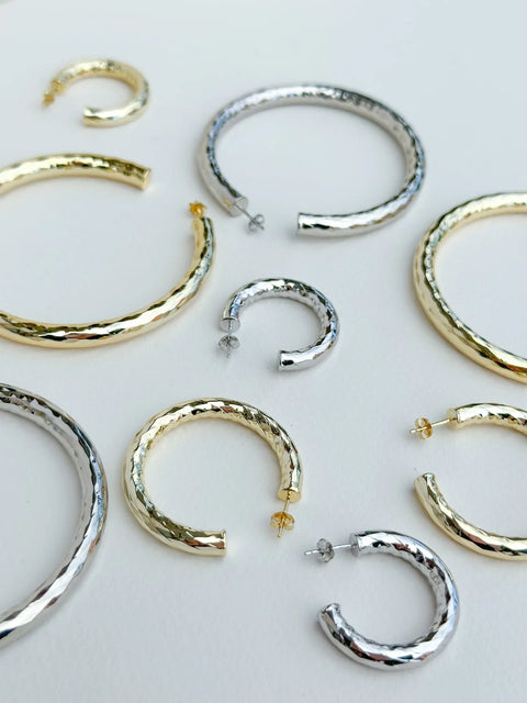Machete 1" Wavelet Hoops | Gold