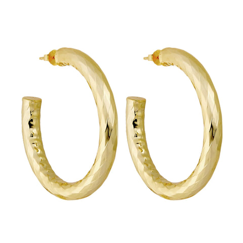 Machete 1.5" Wavelet Hoops | Gold