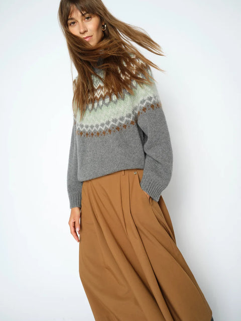 Mos Mosh Daya Fjord Knit Thunderstorm — back view