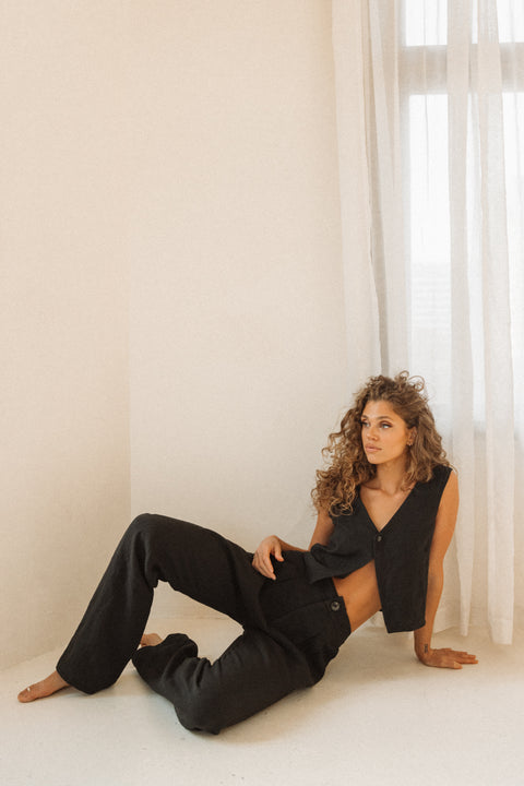 Slate Wearables The Ballina Trouser | Black