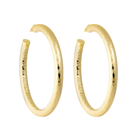 Machete 2" Wavelet Hoops | Gold