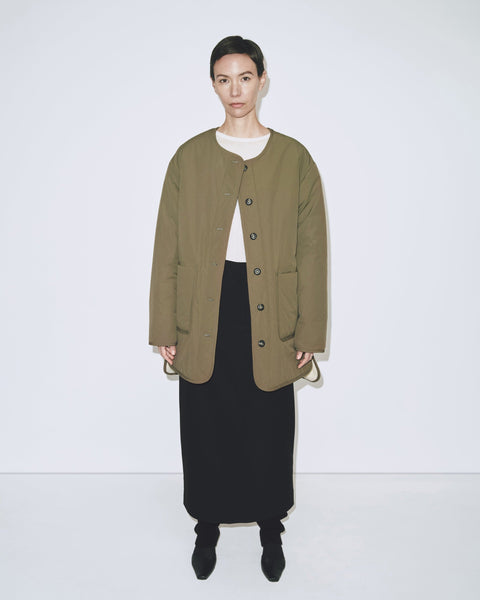 Mijeong Park Reversible Padded Jacket | Olive Cream