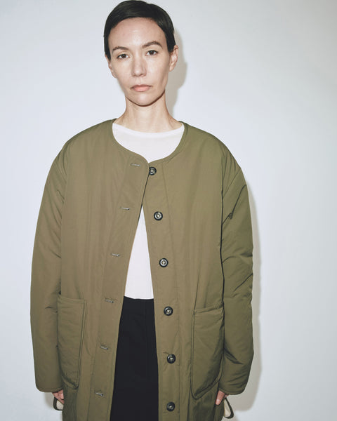 Mijeong Park Reversible Padded Jacket | Olive Cream