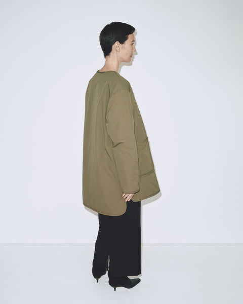 Mijeong Park Reversible Padded Jacket | Olive Cream