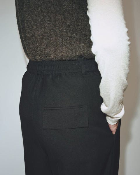 Mijeong Park Pleat Front Wide Leg Pants | Black