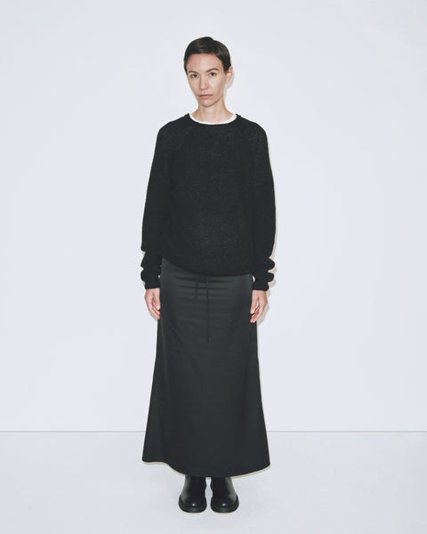 Mijeong Park Mohair Blend Crew Neck Sweater | Black