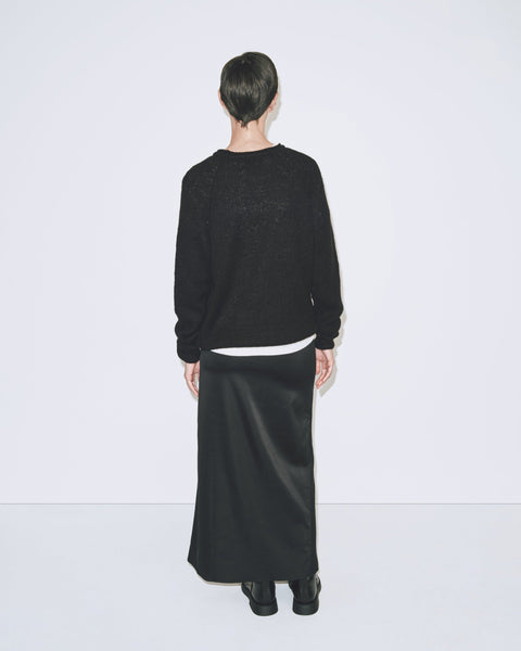 Mijeong Park Mohair Blend Crew Neck Sweater | Black