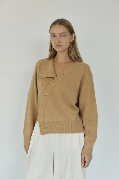 Bohème Goods The Asymmetric Cashmere Knit | Toast