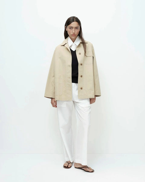 Mijeong Park Linen Blend Work Jacket | Cream