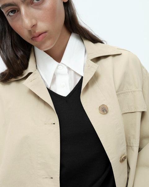 Mijeong Park Linen Blend Work Jacket | Cream