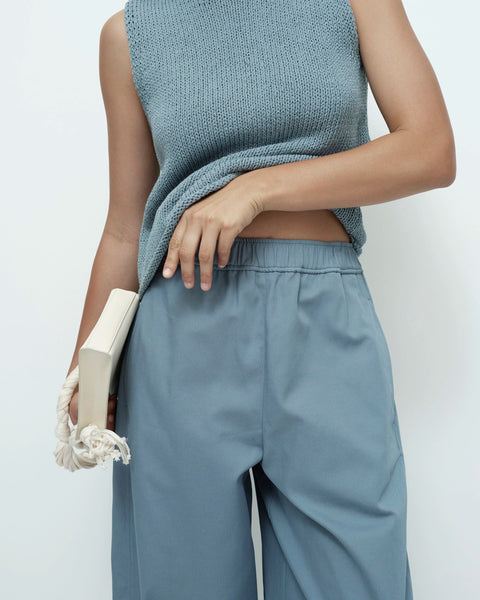 Mijeong Park Boat Neck Knit Tank | Blue