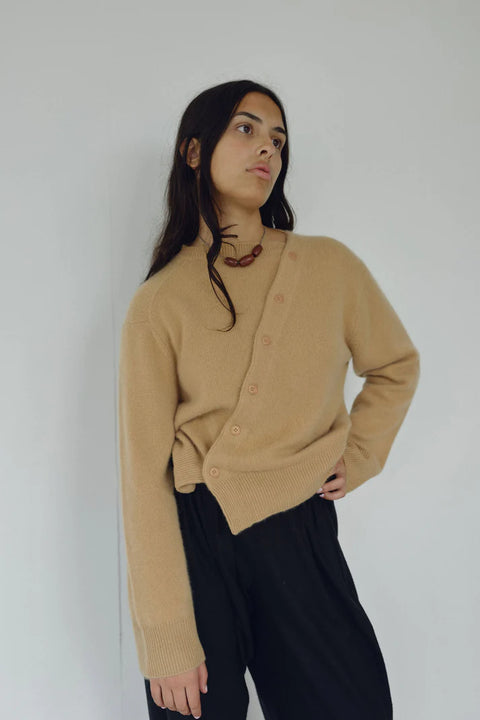 Bohème Goods The Asymmetric Cashmere Knit | Toast