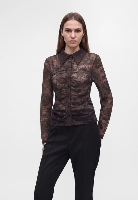 Gestuz Leala Lace Blouse | Ganache