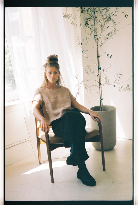 Slate Wearables The Augusta Top | Almond