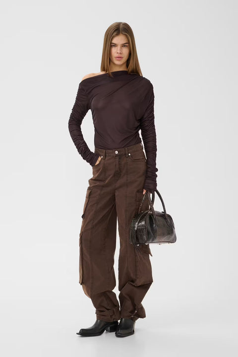 Gestuz Svedae Blouse | Deep Plum