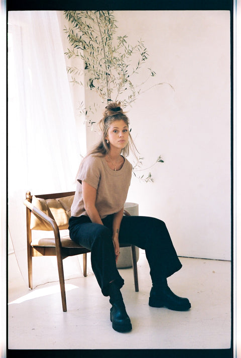 Slate Wearables The Augusta Top | Almond