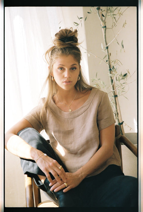 Slate Wearables The Augusta Top | Almond