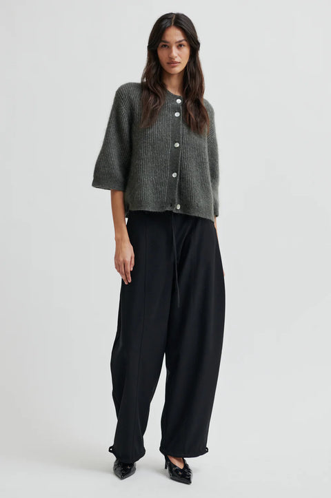 Second Female Andrea Knit Rib Cardigan | Beluga