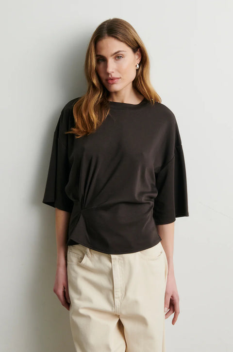 Second Female Missouri Tee | Dark Brown Melange