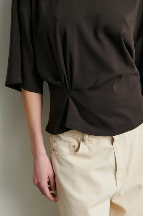 Second Female Missouri Tee | Dark Brown Melange