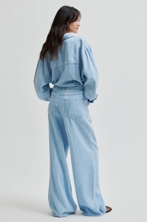 Second Female Irvin Denim Shirt | Light Blue
