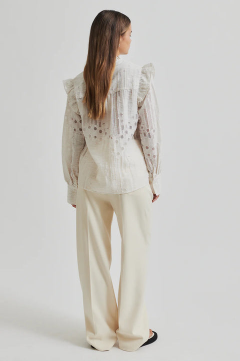 Second Female Nete Frill Shirt | Coconut Milk