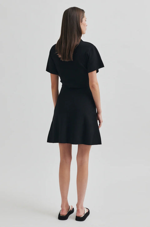 Second Female Stinna Knit SS Dress | Black