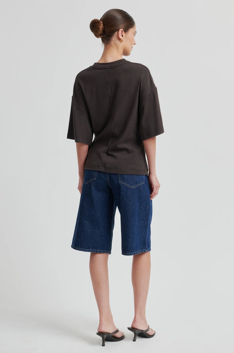 Second Female Enora Brooch Tee | Chocolate Torte