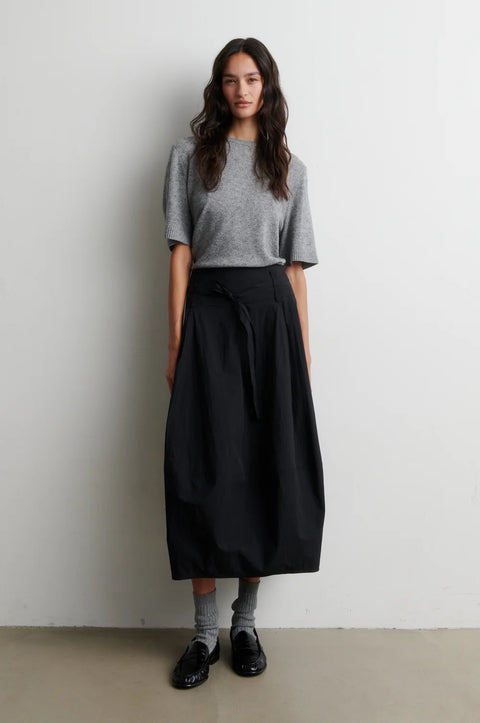Second Female Amala Knit O Neck | Mid Grey Melange