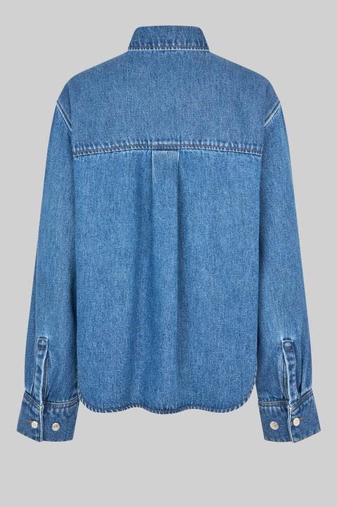 Second Female Irvina Denim Shirt | Blue