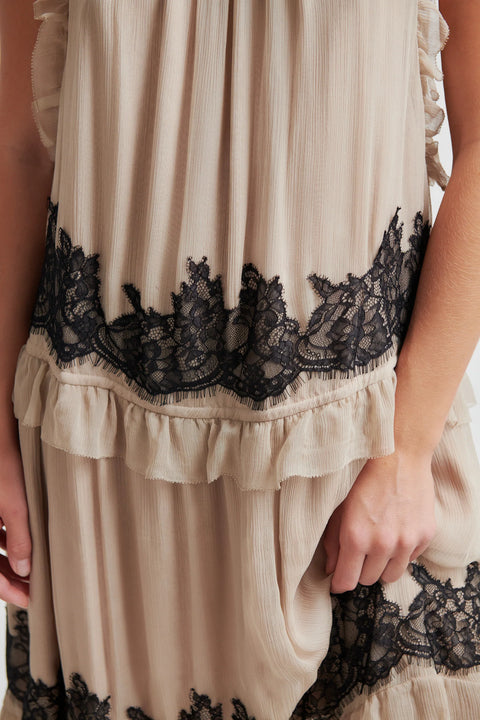 Second Female Lynda Maxi Dress | Plaza Taupe