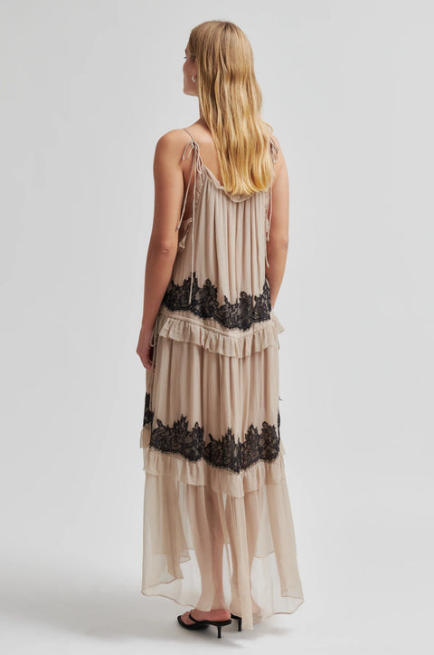 Second Female Lynda Maxi Dress | Plaza Taupe