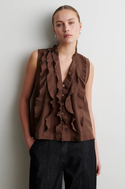 Second Female Rayna Frill Top | Carafe