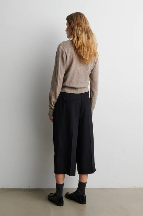 Second Female Amala Knit Cardigan | Mid Brown Melange