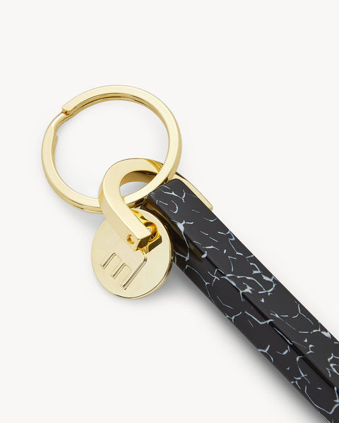 Machete Bar Keychain | Black Marble