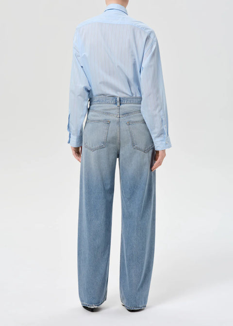 AGOLDE AGOLDE Low Curve Jean in Reset (Flyweight): features cotton, oversized, relaxed