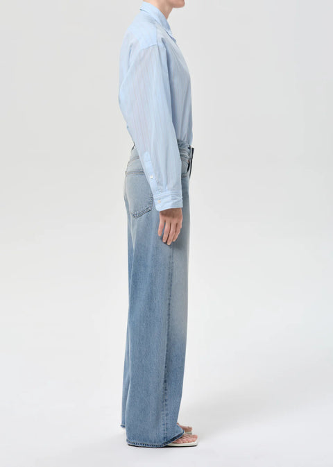 AGOLDE AGOLDE Low Curve Jean in Reset (Flyweight): features cotton, oversized, relaxed
