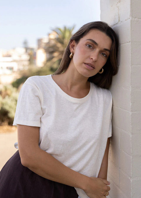 Slate Wearables Addis Tee | Bone