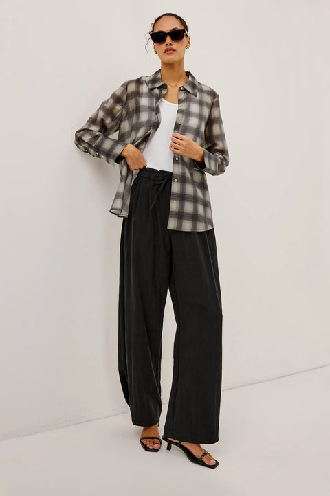 Rails Bishop Shirt | Onyx Taupe Plaid