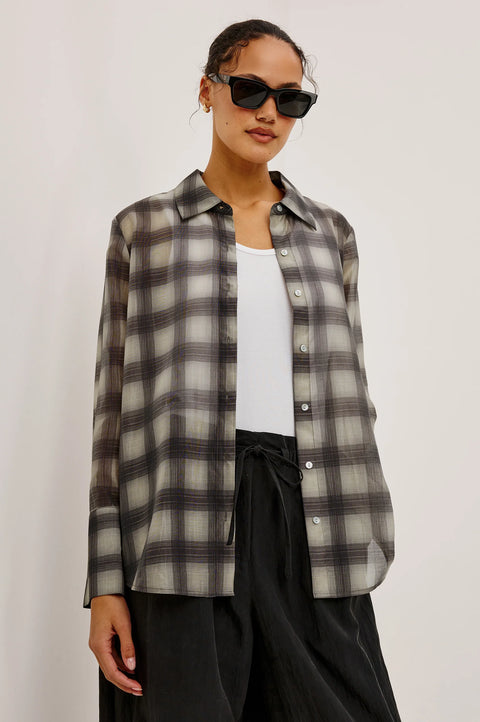Rails Bishop Shirt | Onyx Taupe Plaid