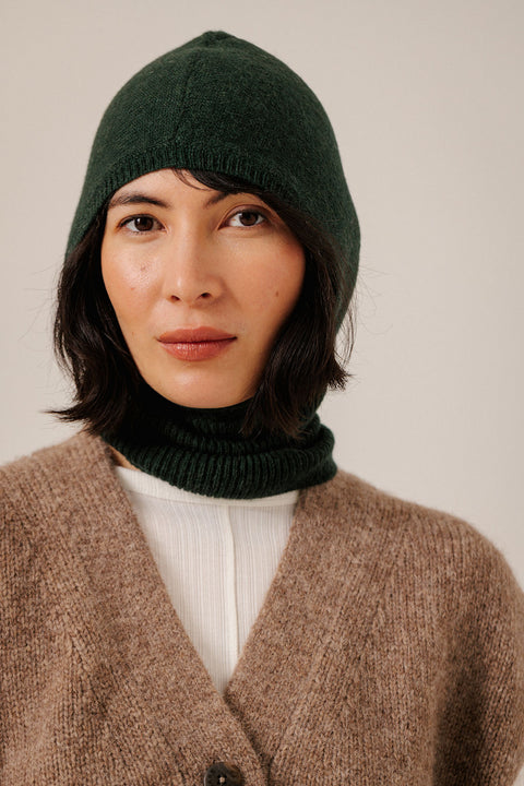 Bare Knitwear Baby Alpaca Balaclava - Fine-Gauge 100% Baby Alpaca Balaclava, Lightweight and Flexible for Layering Under Hood or Beanie, Made in Peru