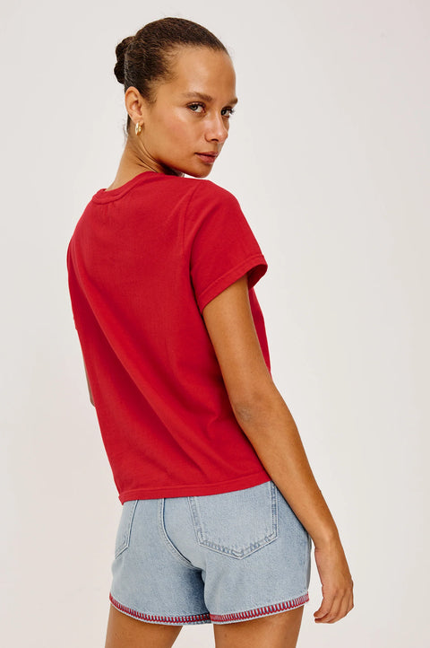 Rails Rails x Giadzy The Classic Crew in Andiamo Tomato: featuring cotton