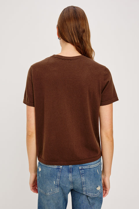 Rails Cotton Cashmere Short Sleeve Tee | Espresso