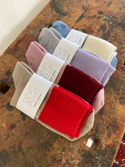 Unified Chalet Socks | Grey/Lavender