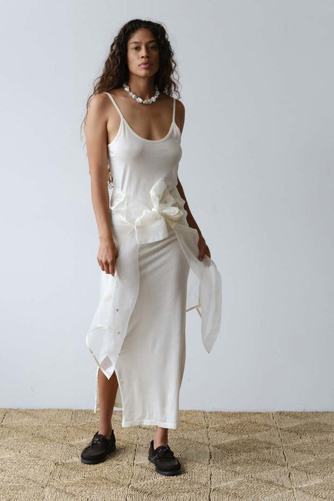 DONNI The Jersey Simple Dress | Crème