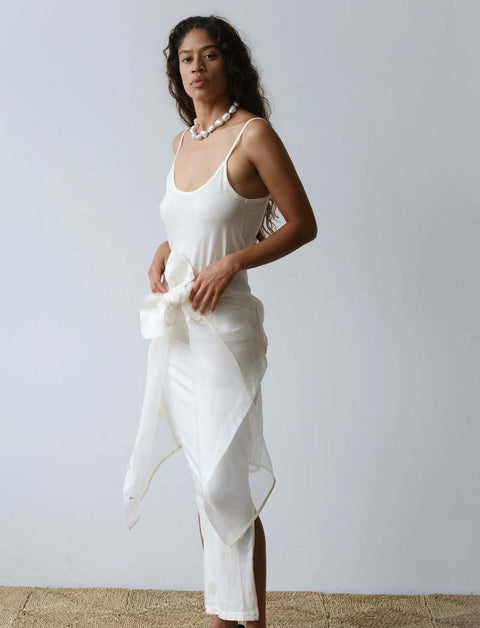DONNI The Jersey Simple Dress | Crème