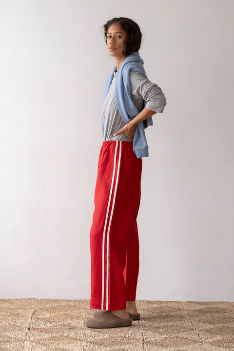 DONNI The Linen Relaxed Shirt | Bell Pepper